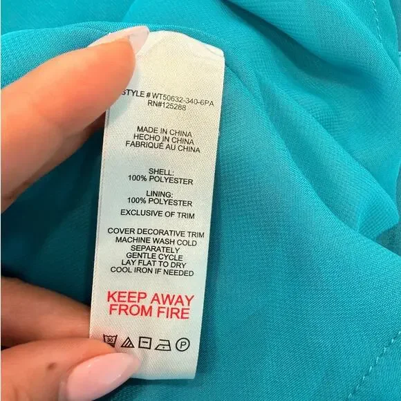 Stunning Jason Wu Turquoise Satin Halter Chain Midi Dress - Picture 7 of 10